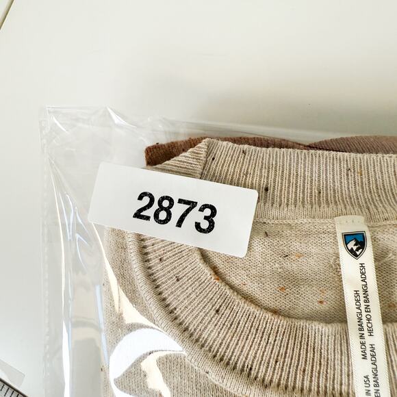 Kuhl Womens Valencia Stripe Crew Sweater Beige Brown Cotton Blend $69 - Size M - Picture 10 of 10